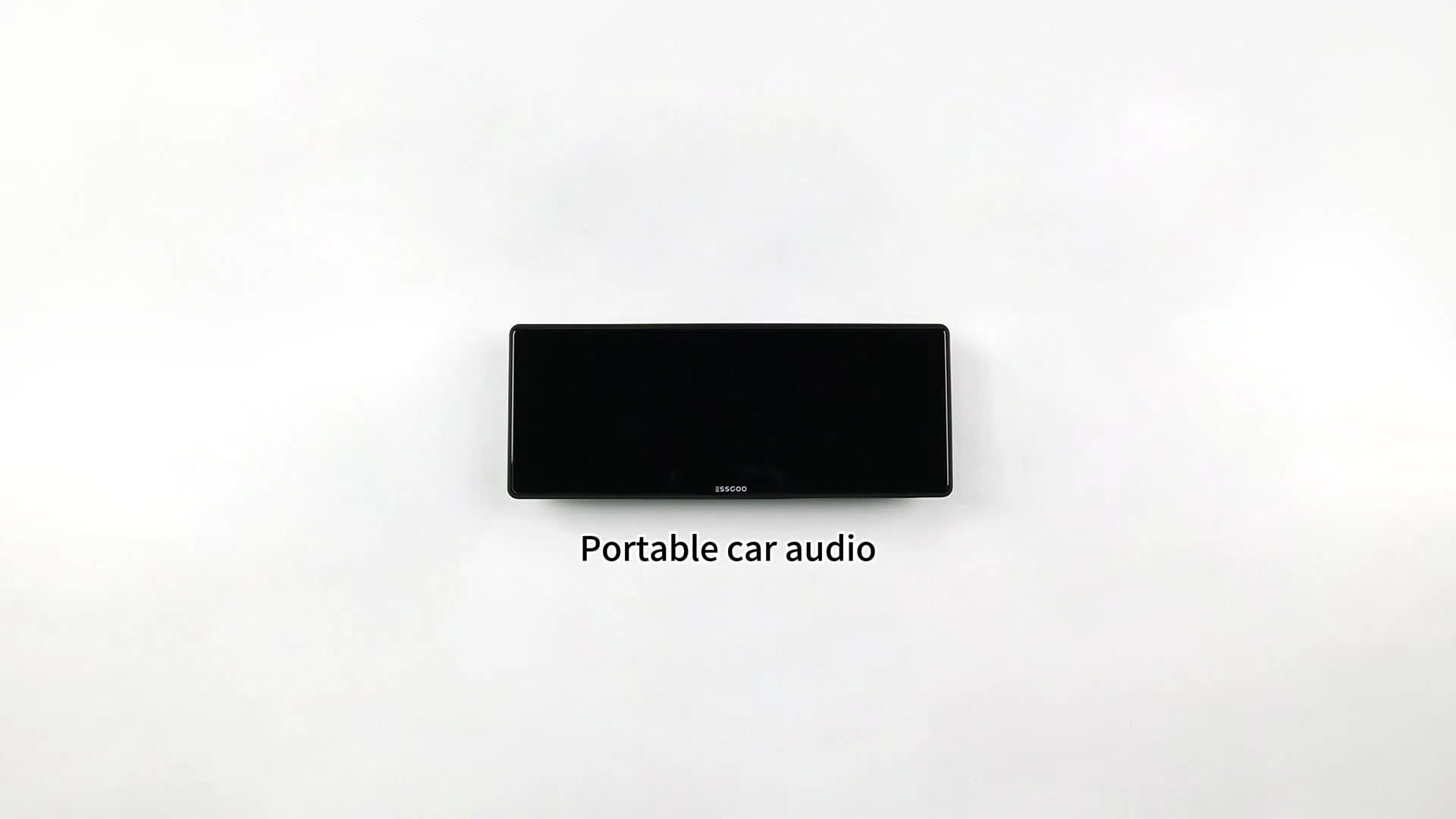 ESSGOO 7/9/10inci Portable Carplay Nirkabel Portabel Multimedia Mobil Layar Sentuh Monitor IPS FHD