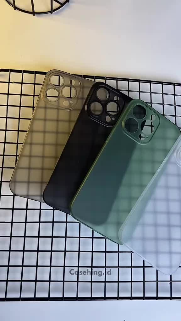 Casehing - CASE ULTRA THIN POLOS ANTI KUNING IPH 7 8 SE PLUS X XS MAX XR 11 12 13 14 15 PRO PROMAX MINI Hard Case Anti Kuning Elegant Cool Simpel Tipis