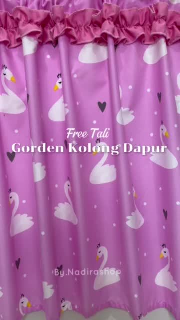 GORDEN KOLONG DAPUR MODEL RUFFLE FREE TALI PENGAIT Kitchenware