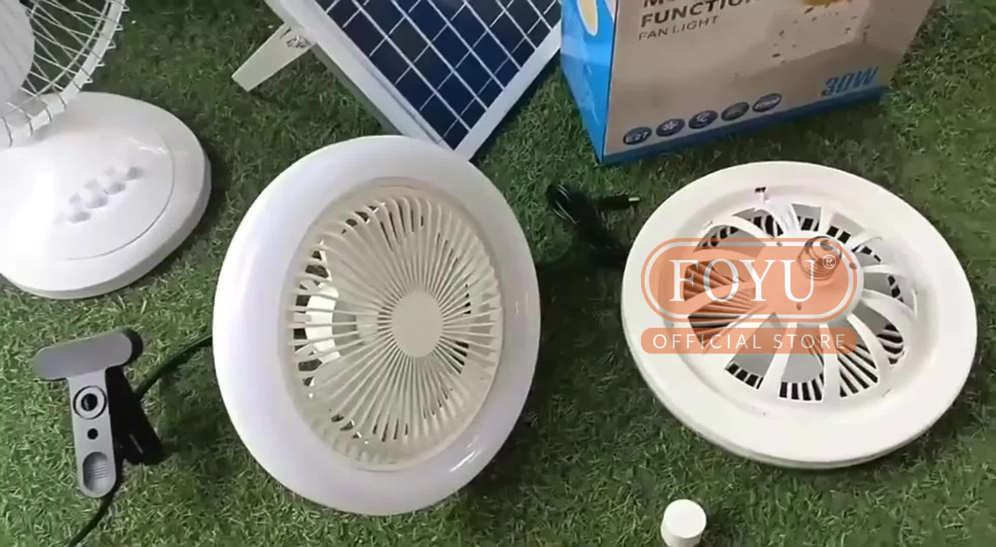 WEWANT LED Kipas Angin Plafon 2in1 Lampu Ceiling 36W Fan Remote