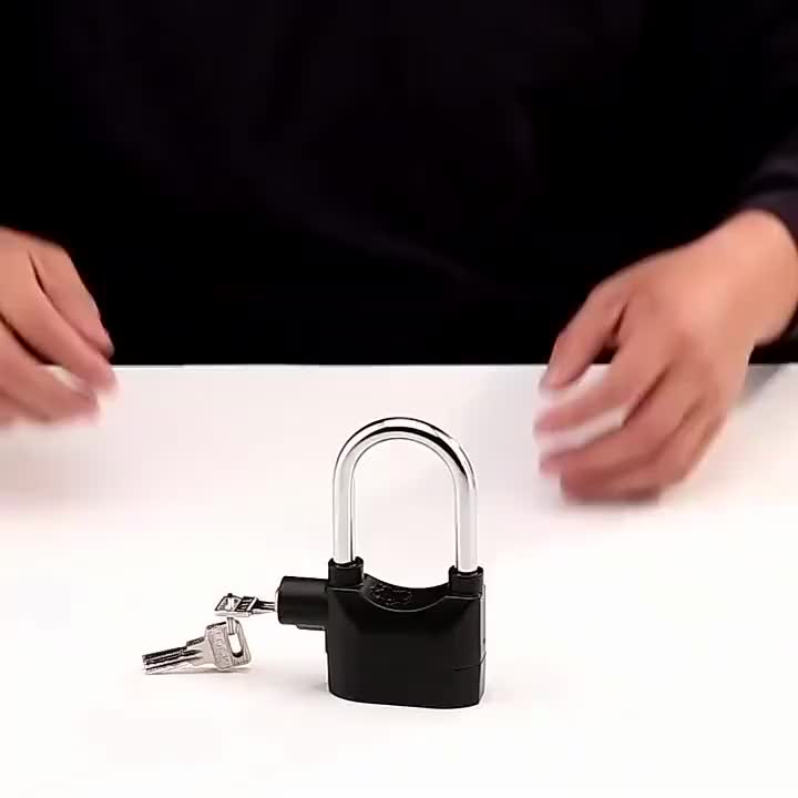 [DTG] PROMO GS-2 FREE BATERAI CADANGAN Gembok Alarm Anti Maling RING PANJANG 12 CM Anti Pencuri Pengaman Sepeda Motor Alarm Gembok