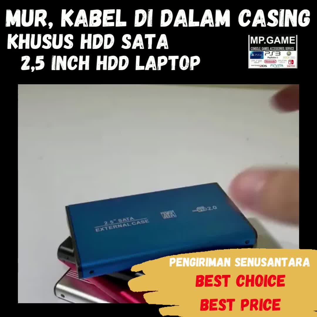 Casing HDD Hardisk 2.5 Inch Sata External Case USB 2.0. Hardisk Laptop
