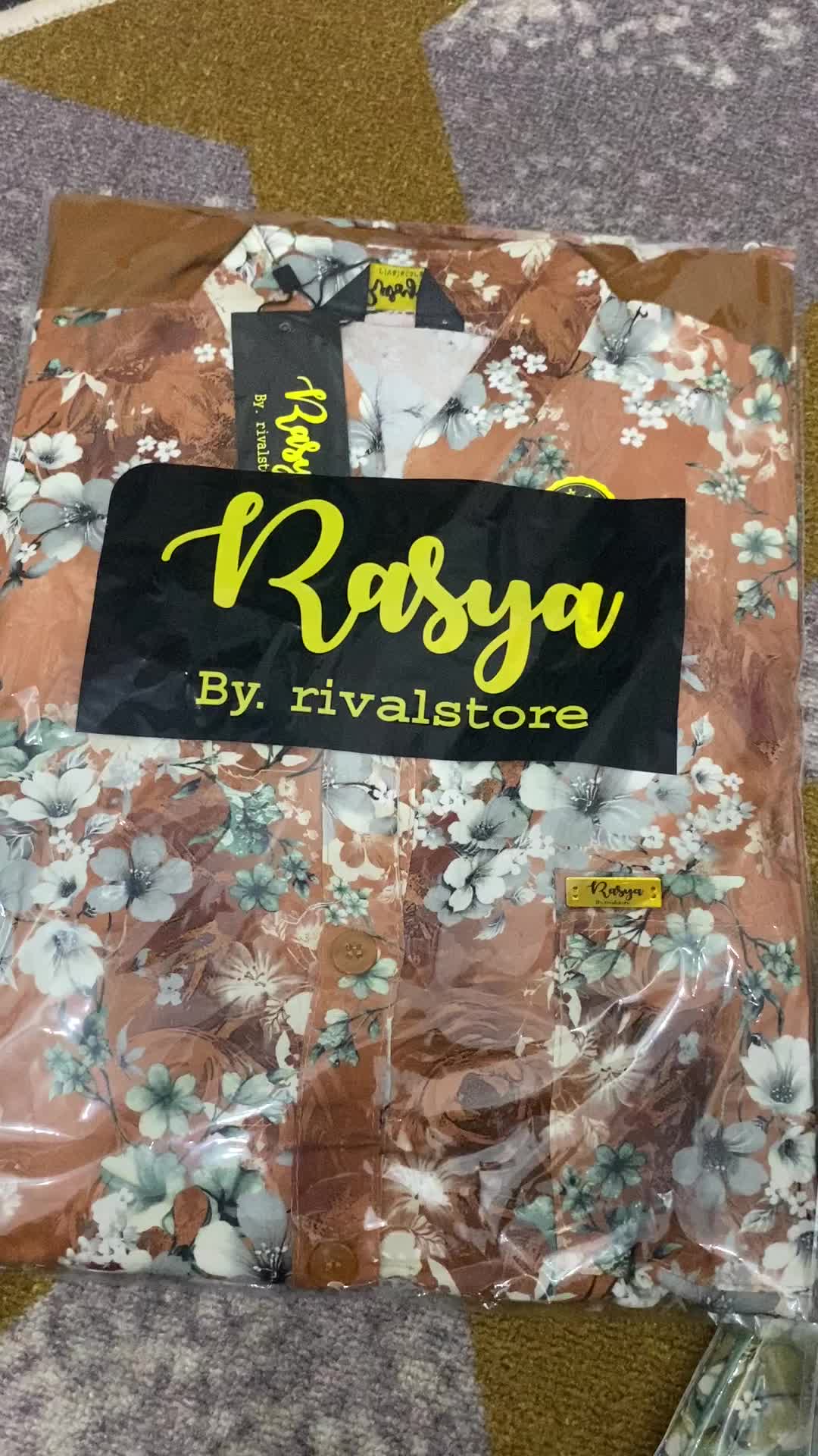Setelan wanita kombinasi motif bunga oneset Rasya twill Ld 120 setcel jumbo terbaru kekinian 2023 onepice termurah