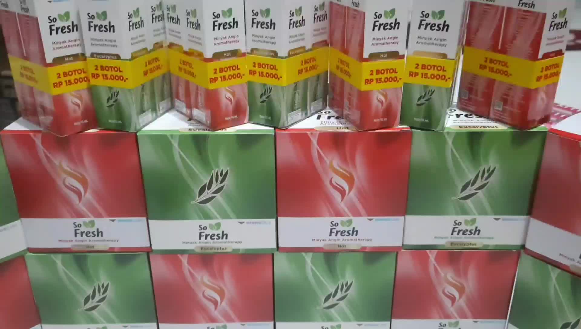 Beli 1 Gratis 1 So Fresh Roll On Minyak Angin Aromatherapy 10ml x2 - Melegakan Hidung Tersumbat Masuk Angin - Asli Tangan