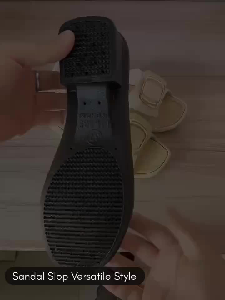 Sandal Slop Slip On Sol Tebal Versatile Style  Anti Slip