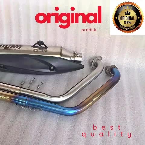 Knalpot Standar Racing Ceng Suara Bass Adem Inlet 50mm Untuk Motor Vixion,Jupiter Mx,Supra Gtr,Cb150R,Tiger dll Motorcycle