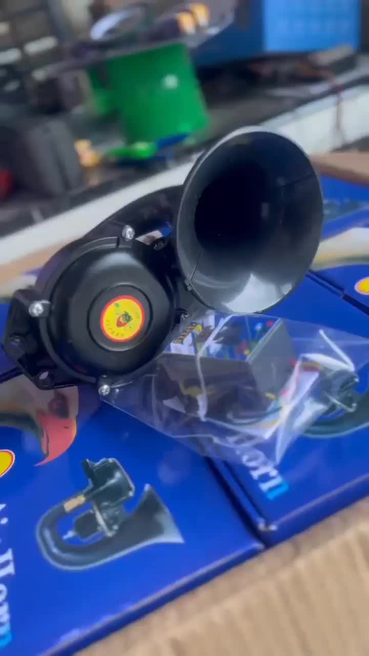 klakson keong model scania volvo dengan modul putus putus universal 12v 24v tutup besi bukan plastik PAKAI ANGIN Car