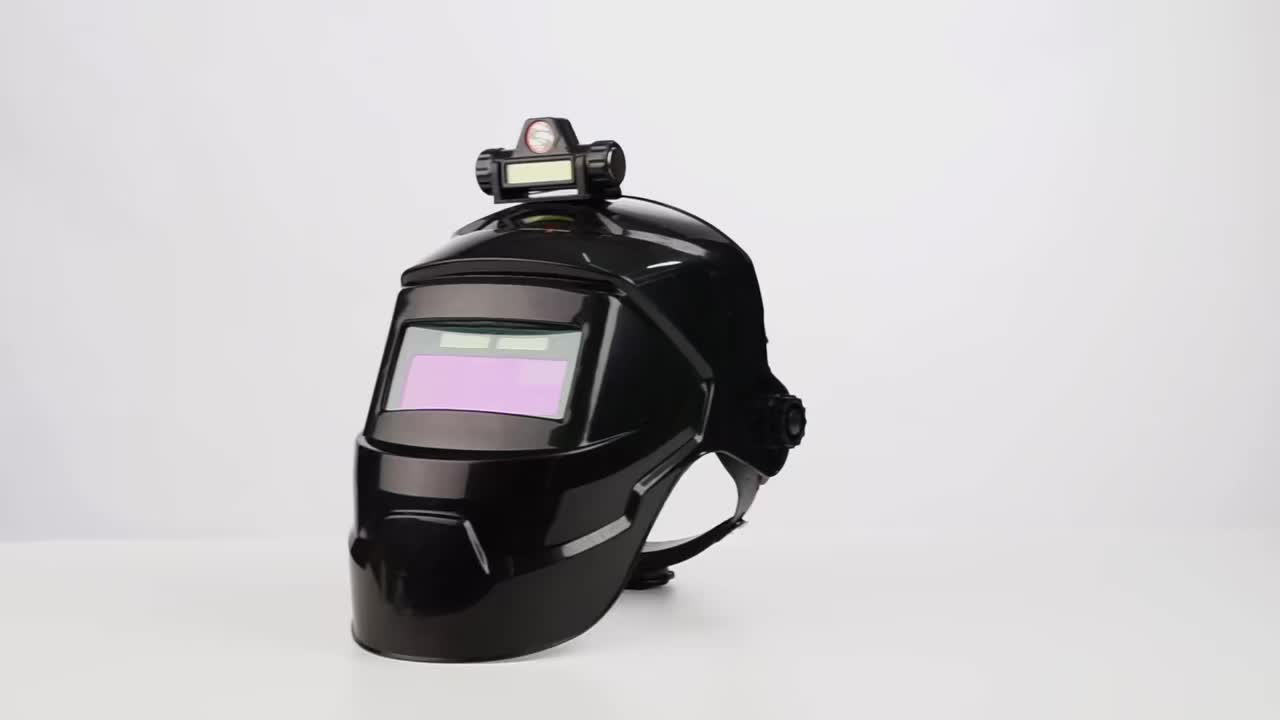 COD TaffGUARD Helm Las Otomatis otomatis fullface + Senter Led Auto Dimming Color Welding Helmet