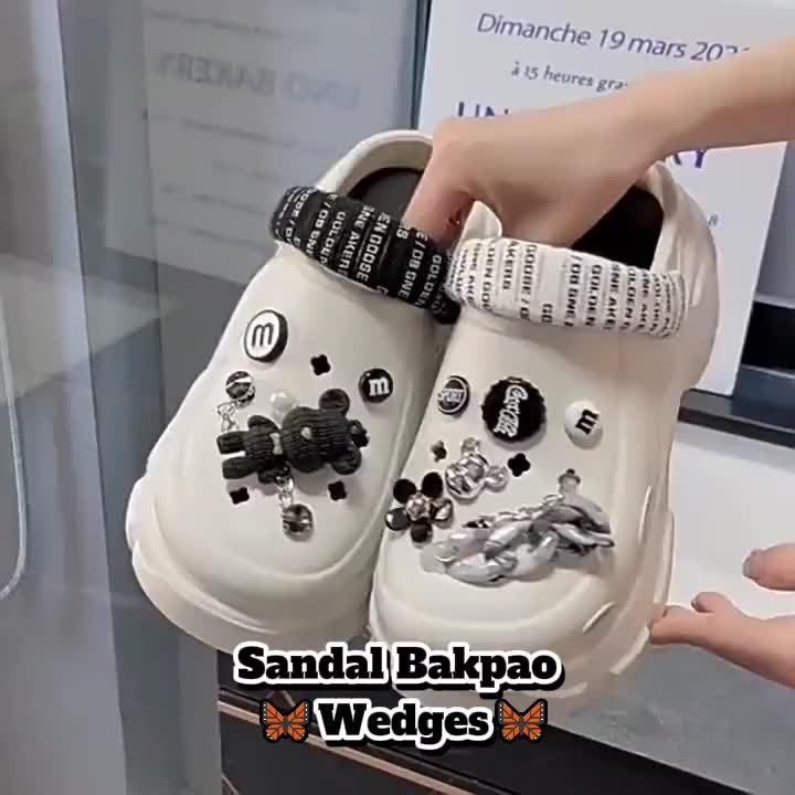 TAKIDTOO Sandal Kodok Dewasa Wanita Sandal FUJI Permata Baim Wedge Platform EVA Classic Bae Clog