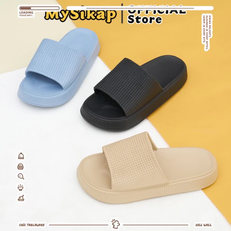 MySikap 2025 Slip On Wanita Dewasa Sandal Selop Wanita Model Terbaru Kekinian Kekinian Korean Style Shoes Sendal Karet