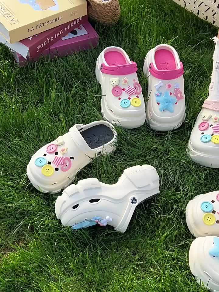 Sandal Anak Perempuan Sendal Baim EVA jibbitz Sandal Anak Laki Laki Rubber Anti Slip 30-35