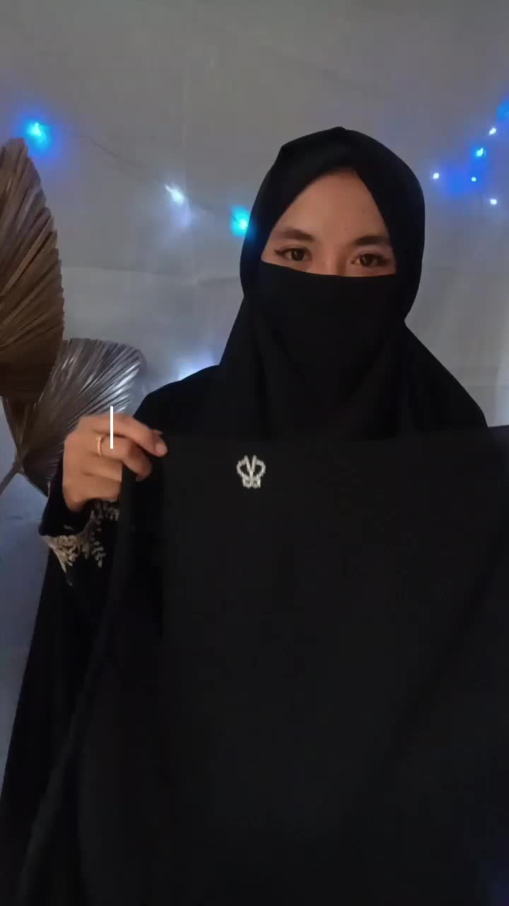 cadar tali alena 2 layer hias permata kupu cadar 2 layer permata ceruty babydoll premium Oval Panjang Muslim Cadar Nyaman