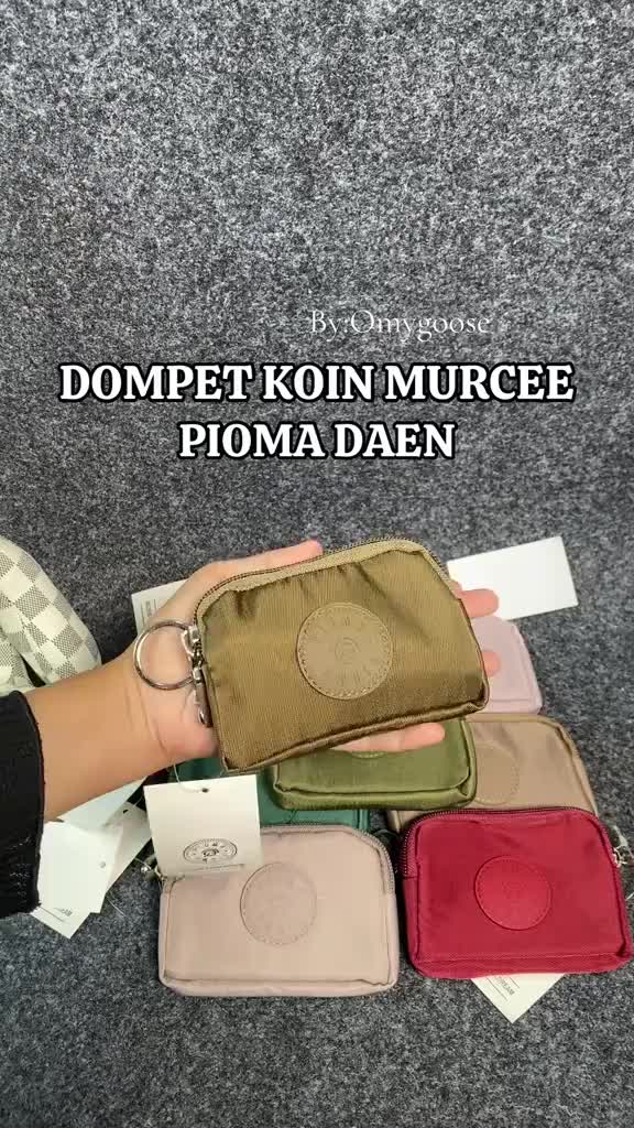 DEOBGS PIOMA DAEN DOMPET KARTU WANITA / DOMPET KOIN / DOMPET UANG / DOMPET 1 RESLETING / DOMPET NYLON