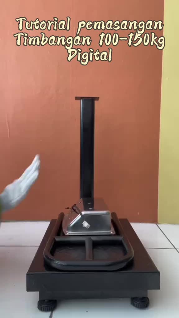 TCS - 100 kg  Single Display Timbangan Duduk Digital 100 kg / 1 kg Single Display Elektronik Pagar Lipat Display Sembako Laundry Buah Barang Ekspedisi Beras Electronic platform scale 100kg/1kg