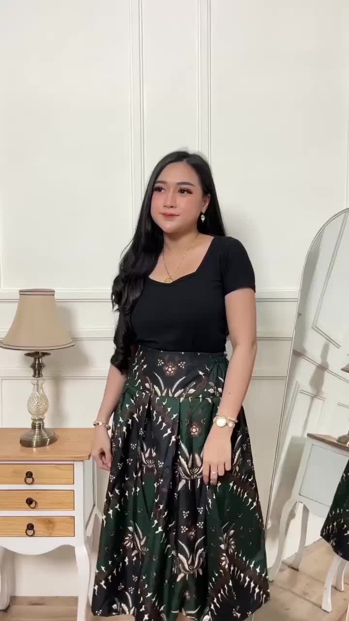KERIS HIJAU ROK PANJANG BATIK 7/8 | ROK UNGGUL JAYA | ROK PAYUNG | ROK BATIK MUSLIMAH | SARUNG WANITA SANTRIWATI | BAWAHAN WANITA DEWASA 7/8 BAHAN KATUN ADEM NYAMAN MODEL MOTIF TERBARU