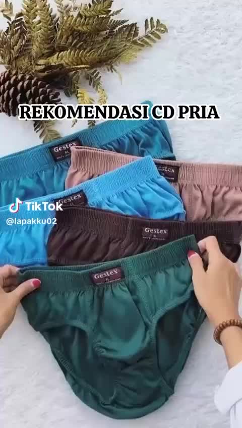 12PCS Celana Dalam Segitiga Pria Dewasa Bahan Katun Gestek Murah