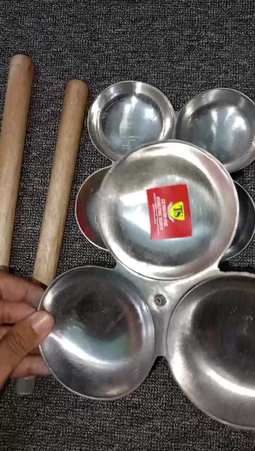 CETAKAN BAKWAN TEBAL ISI 3 LUBANG DAN 4 LUBANG GAGANG KAYU / Cetakan Bakwan / Cetakan Ote-ote / Cetakan Perkedel / Cetakan Bala-bala Weci Pia-pia Tempura Sayur peyek