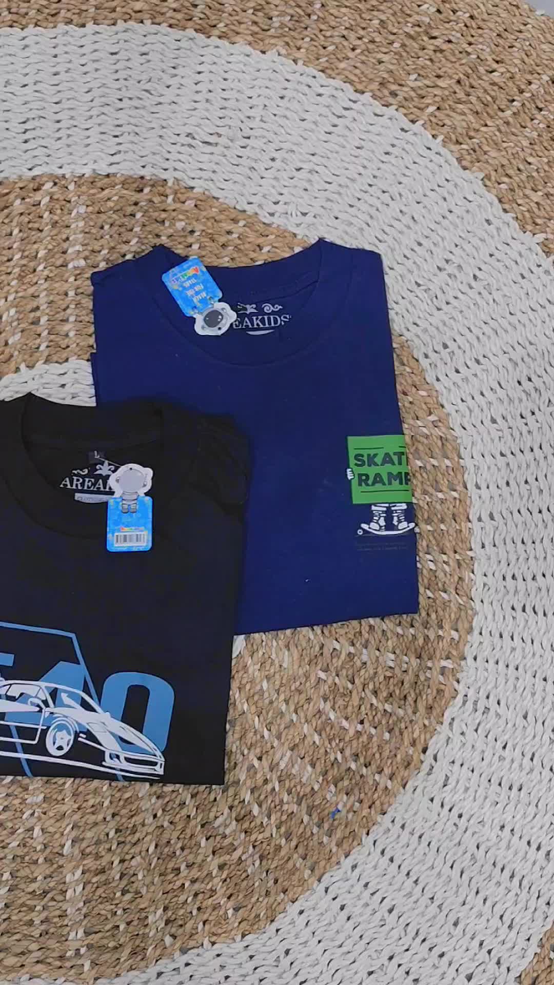 AREAKIDS KAOS ANAK JUNIOR UNTUK ANAK LAKI-LAKI PEREMPUAN UMUR 9-16 TAHUN KAOS REMAJA  Katun Crew Neck Fashion