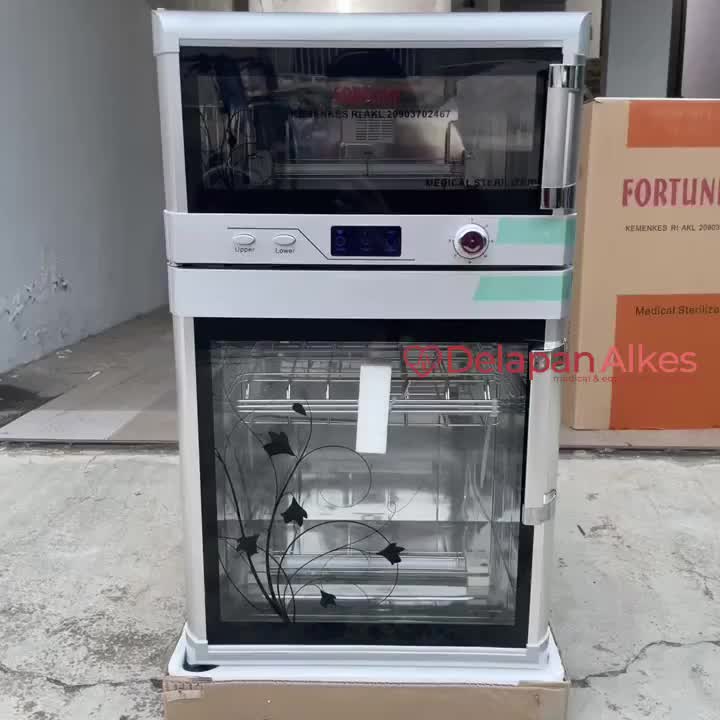 Fortune Sterilisator Medical Sterilizer Kering 2 Pintu 78 Liter Ozon UV Sterilisasi ZTP78E
