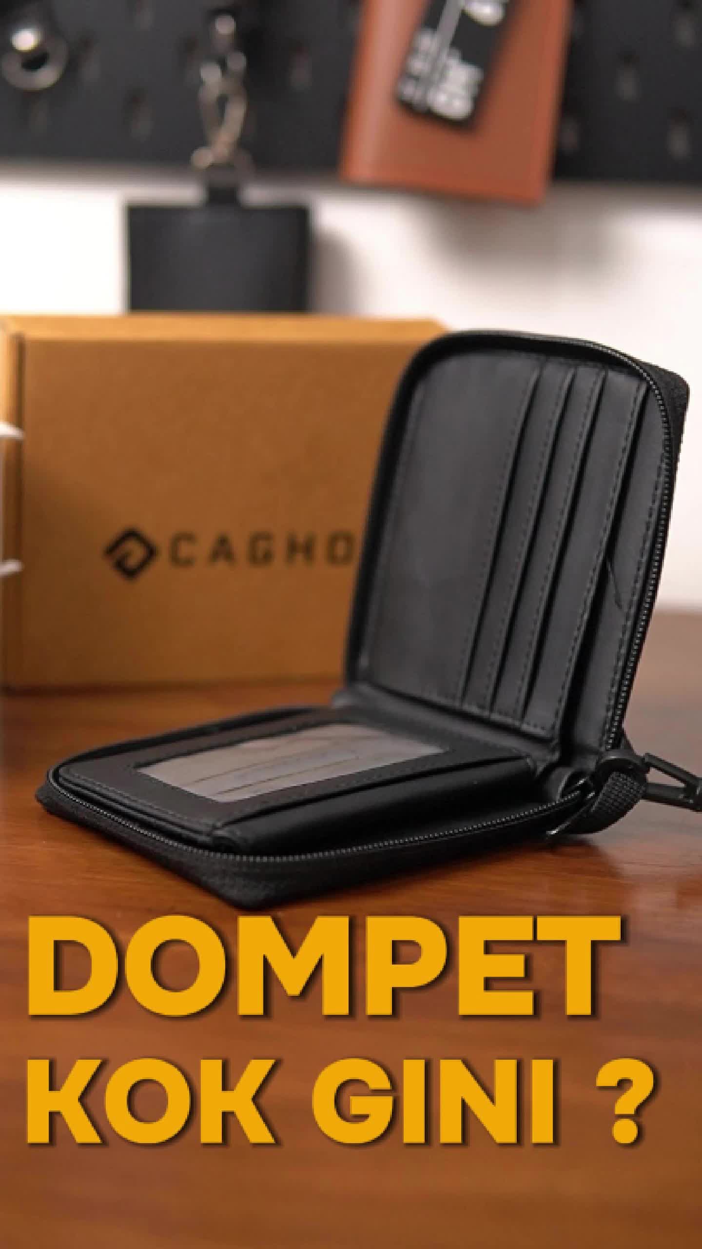 CAGHO Neo Wallet | Dompet Pria | Hanging | Dompet Gantung Leher | Dompet Lipat Pendek | Dompet kartu