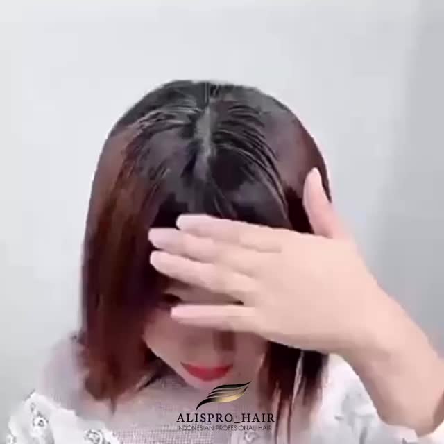 AlisproHair Toupe Penutup Botak Dan Rambut Tipis Tanah Panas Natural