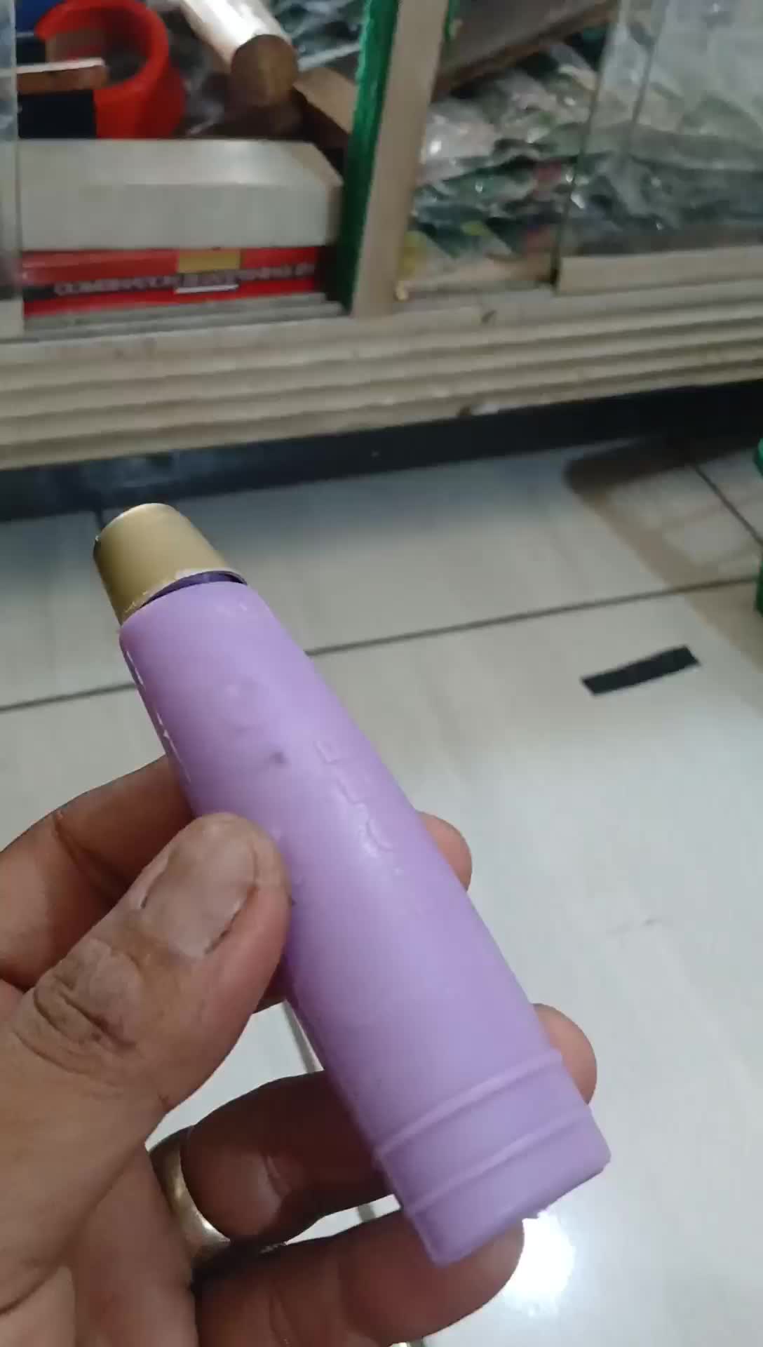 Gagang pisau dapur motif lurus warna ungu Kitchenware Alat