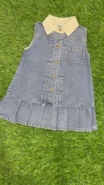 RYUTA dress denim anak perempuan 1-7 tahun
