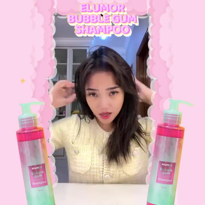 ELUMOR Shampoo BubbleGum Non Sls 200ml /  Sampo Rambut Rontok | Rambut Kering Sensitif Conditioner Haircare Perawatan Ketombe