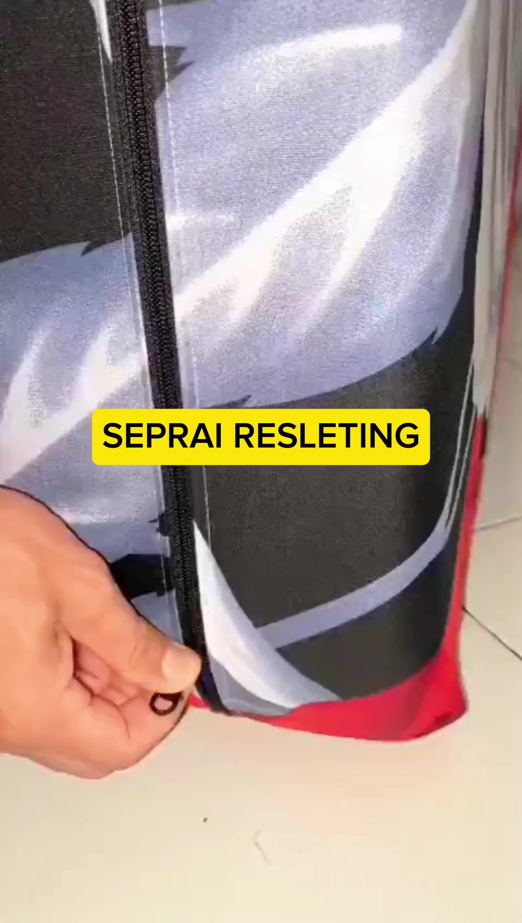 Sprei Resleting Tebal 10-30 cm Motif Bunga - Sarung Kasur Busa Resleting Semua Ukuran