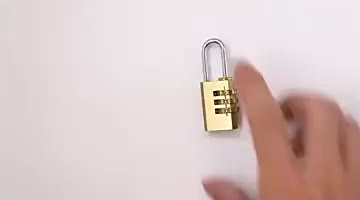 Gembok Tas Koper Stainless Nomor kode Angka 3 Digit PIN Warna Gold