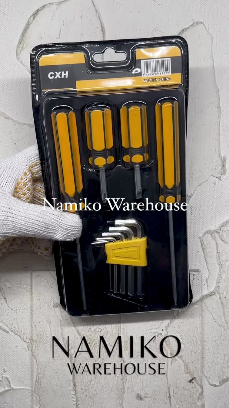 CXH Obeng plus min kunci socket L set 9 pcs
