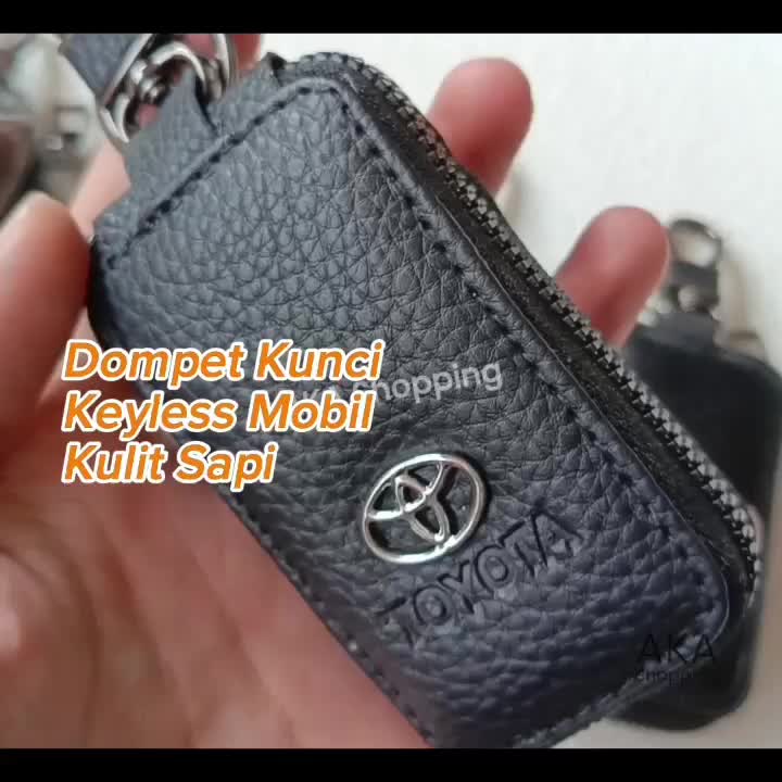 [GKL02] Dompet STNK Gantungan  Kunci Mobil | Bahan Kulit Sapi | Transparan keyless Car