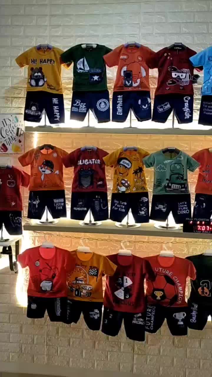 PAKET HEMAT 3 STEL / setelan anak cowok 1-4 tahun / setelan baju anak laki laki / kaos baju anak laki