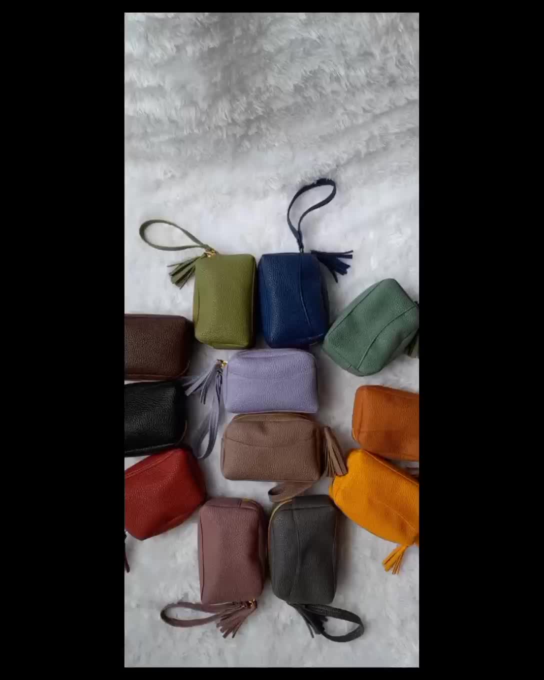 Dompet Mini Bag Papirut Wanita Model Simple Muat Kartu, Uang, Lipstik dan Makeup Kecil Size 15×5×9