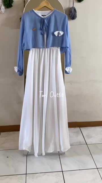 Tari Outfit gamis dewasa seruti set iner DRES terbaru lebaran Muslim Panjang dres Remaja Wanita muslim gamis Pesta Maxi Jilbab Nyaman