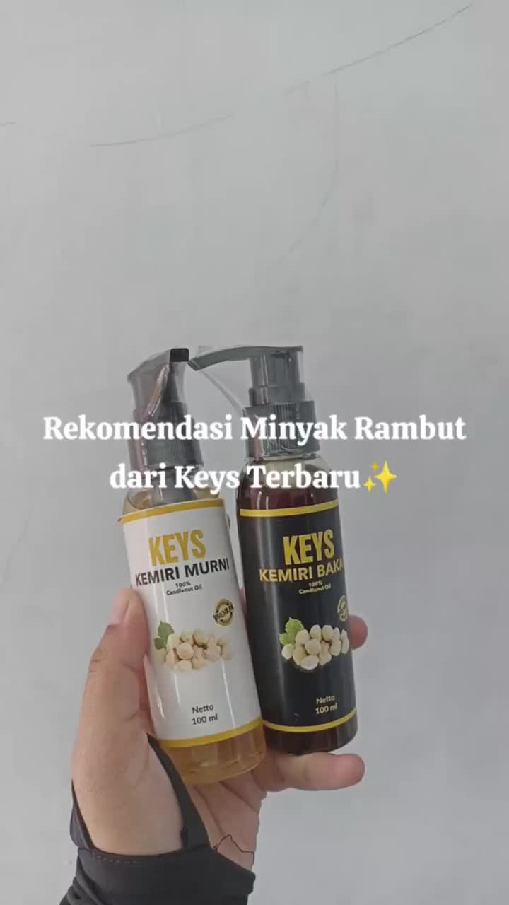 Keys Minyak Kemiri Murni 100% Mengurangi Kerontokan Rambut Berkilau