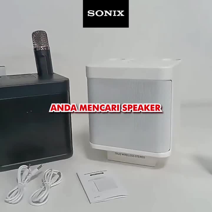 Sonix SK04 Speaker Bluetooth Karaoke 2Mic Speaker Aktif Full Bass Subwoofer 3D Stereo TV AUX HiFi KTV Equipment Wireless Portable Musik Box For Family Party