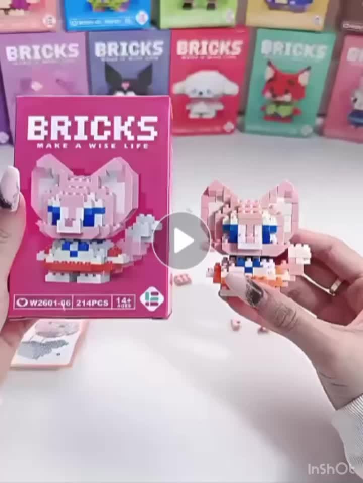 Nano Block Nano Bricks Model DIY Karakter Kartun Mainan Balok Susun Edukasi Anak Bricks Mini
