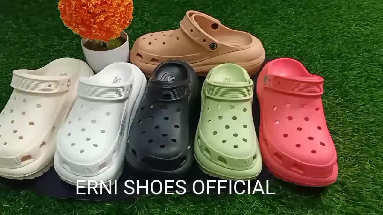 Sandal Baim Wanita Bara Bara Polos Tanpa Jibbits 7 cm Mewah Kekinian Karet Import Ready Warna Coklat Moca Hitam