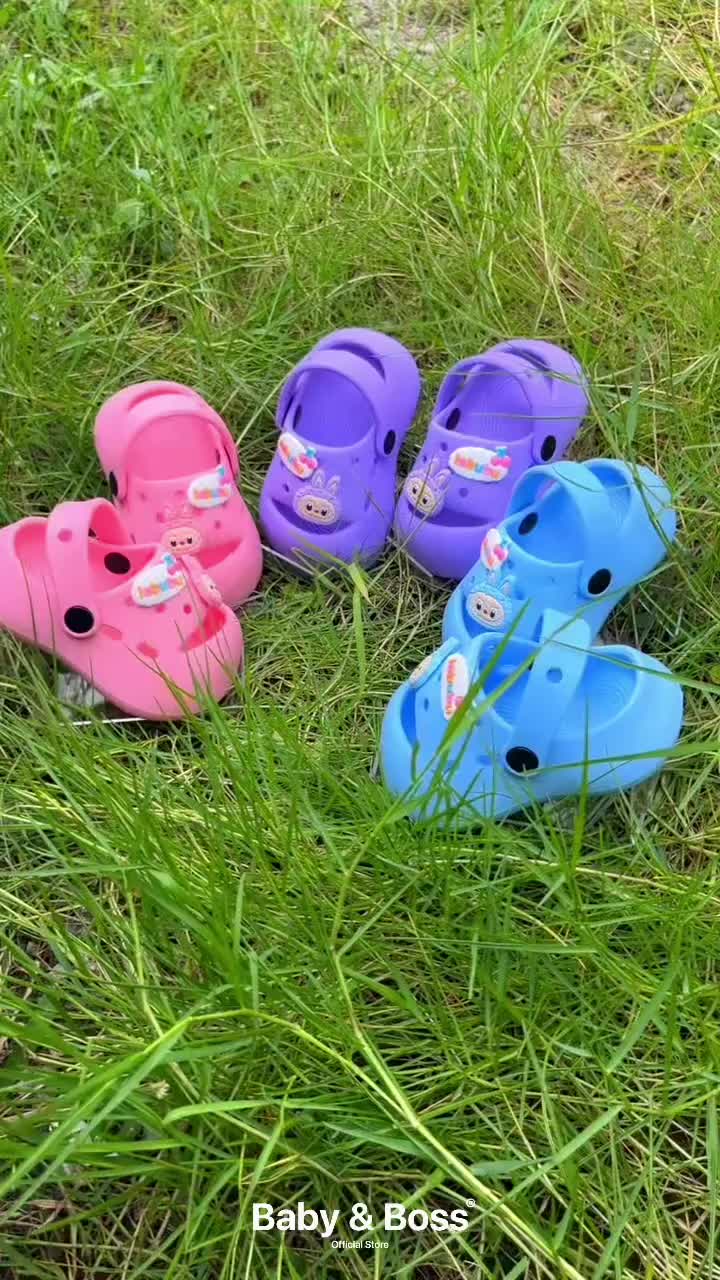 Baby & Boss - Sandal Baim Anak Perempuan Labubu V2 Viral Kekinian Anti Slip Size 20-29