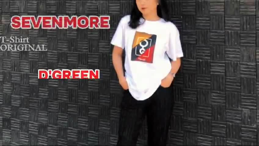 D`GREEN Tshirt Putih Original Pria Wanita Motif OLD MAN Kain Katun combed 30s