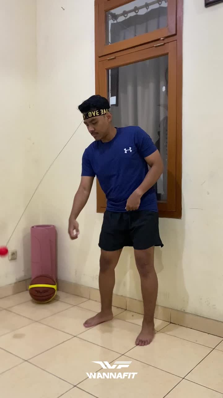 WANNAFIT Punching Reflex Ball | Samsak Bola Kepala | Alat Latihan Tinju & Bela Diri