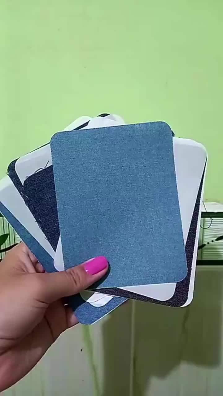 Kain Tempelan tambal Jeans lubang Tidak Menjahit Tanpa Jahit sticker celana tinggal setrika aja Iron-On Patch baju lubang denim kulot sobek permak bisa dicuci aman ripped jaket hias dekorasi hiasan aksesoris diy unik