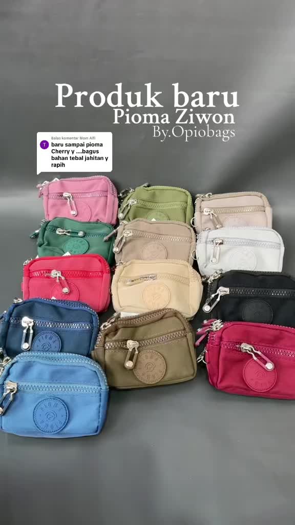 DOMPET KARTU WANITA / DOMPET KOIN WANITA / DOMPET UANG / DOMPET 4 RESLETING / DOMPET NYLON / PIOMA JIWON