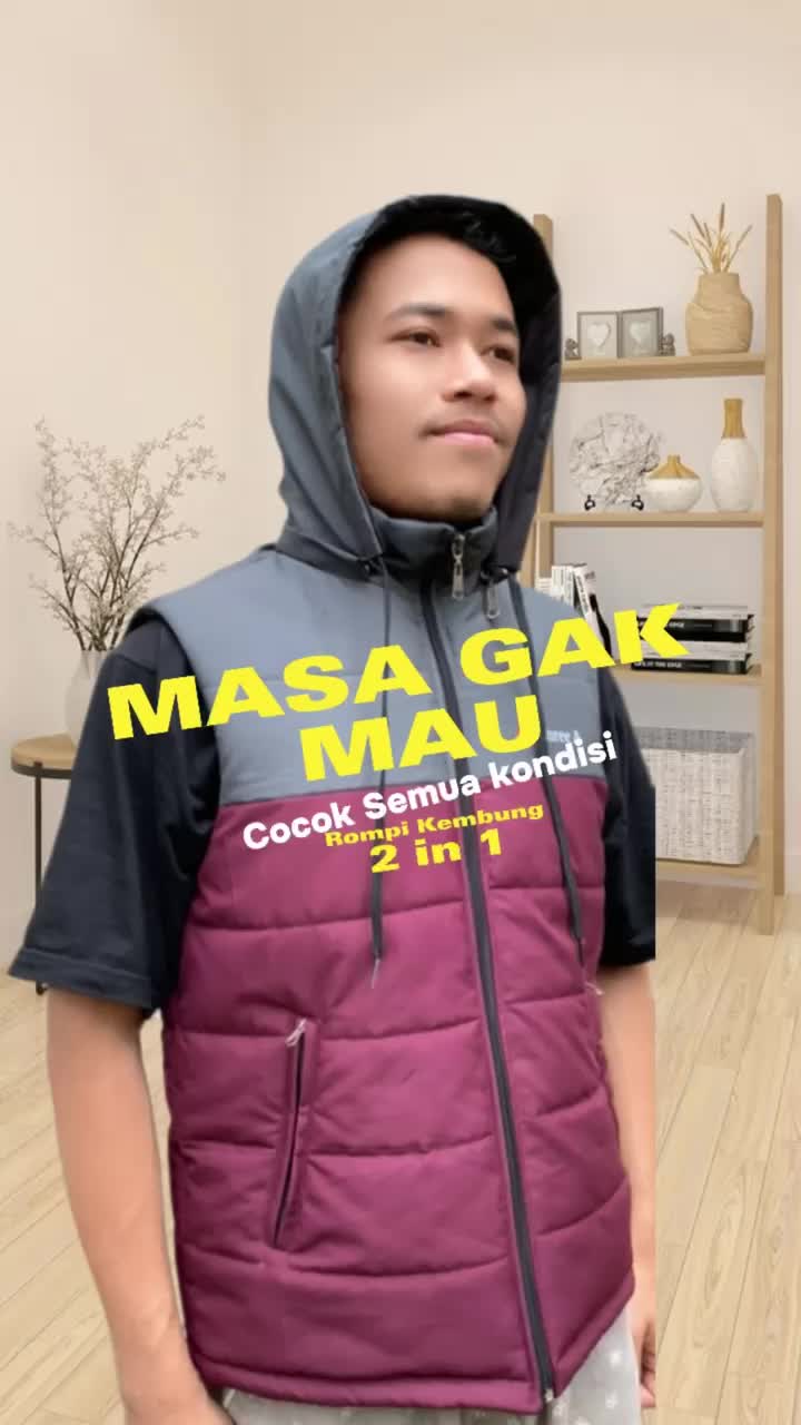twist vest Dacron  semua musim  ETL 4. semua musim 2 in kombinasi Three A Pria  Hitam Motor Tebal  Semua musim Rompi Casual Casual Distro Kain Kain Kain Lembut Distro Nyaman