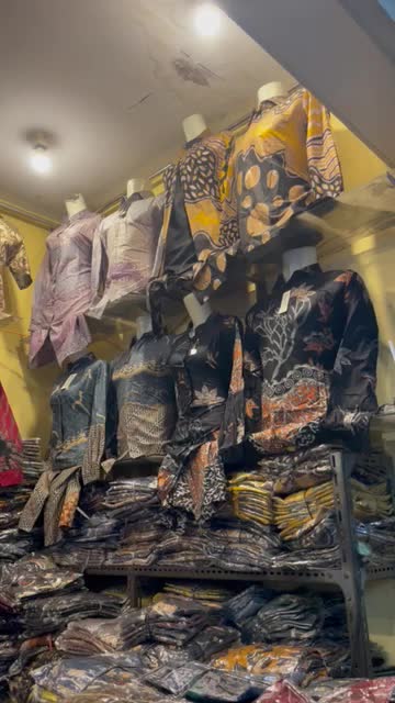 Atasan Blus Batik Wanita Busui Freandly Bahan Kain Katun Motif Batu Kuning Seragam Baju Batik Blouse Kerja Kantor Cewek Nyaman Hitam Panjang