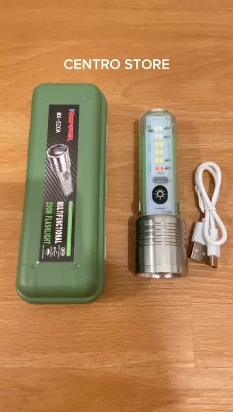 Senter Saku Magnet Zoom Super Terang 6mode