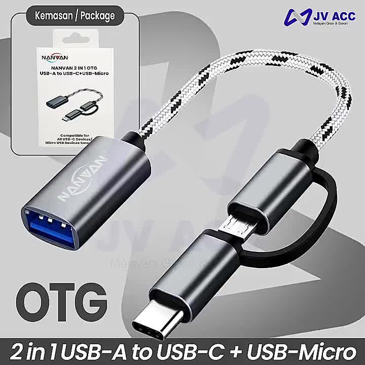 OTG 2 IN 1 NANVAN MICRO TYPE C FAST TRANSFER OTG FLASH DISK MOUSE