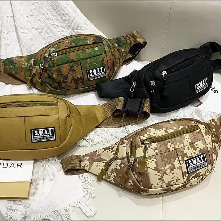 Tas punggung pria wanita import tas waistbag import kanvas army WB 107