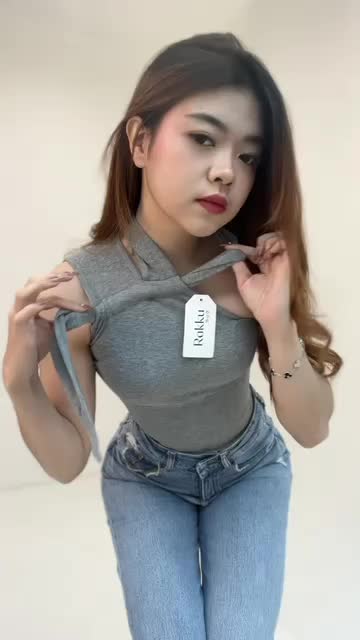 Rakku Kora Top 1910 - Atasan Basic Knit Wanita One Sholuder - Top Wanita - Kaos Wanita - Top Korean Basic Tanpa Lengan - Sabrina Wanita